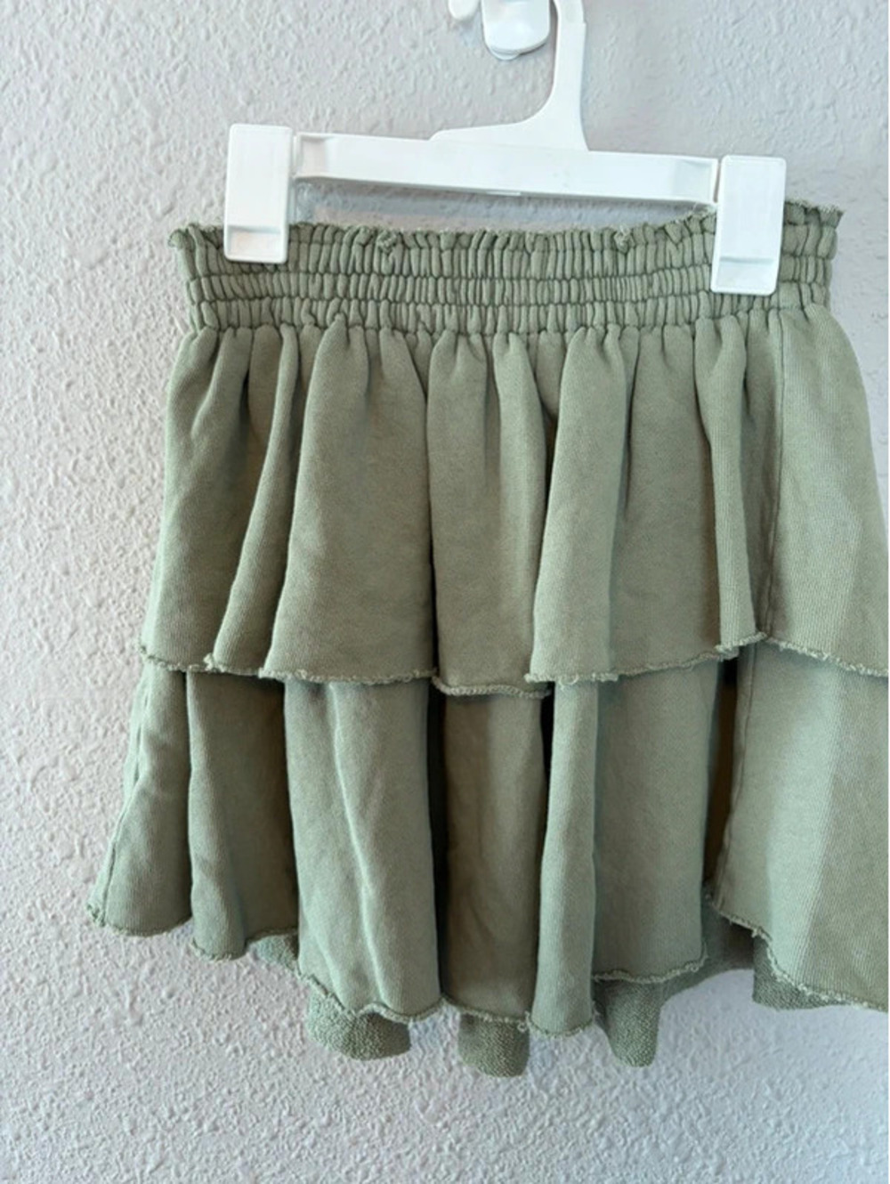 Aerie green tiered skirt size S. No built in shorts